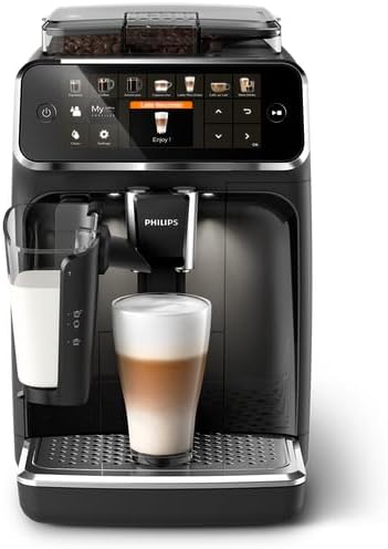 Philips Espressomaschine der Serie 5400 (EP5441/50) – Genießen Sie 12 Getränke,schnell reinigendes LatteGo,intuitives TFT-Display,anpassbare Kaffeeeinstellungen,erstklassiges Küchendesign