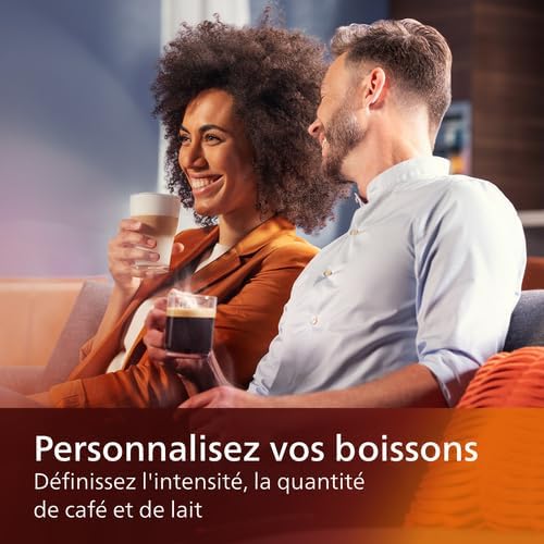 Philips Espressomaschine der Serie 5400 (EP5441/50) – Genießen Sie 12 Getränke,schnell reinigendes LatteGo,intuitives TFT-Display,anpassbare Kaffeeeinstellungen,erstklassiges Küchendesign
