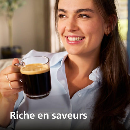 Philips Expresso broyeur Série 5400 – 12 Spécialités de Café,Carafe LatteGo facile àEcran int nettoyer, uitif,4 Profils Utilisateur,Machine à café à grain Noir Chrome(EP5547/90)