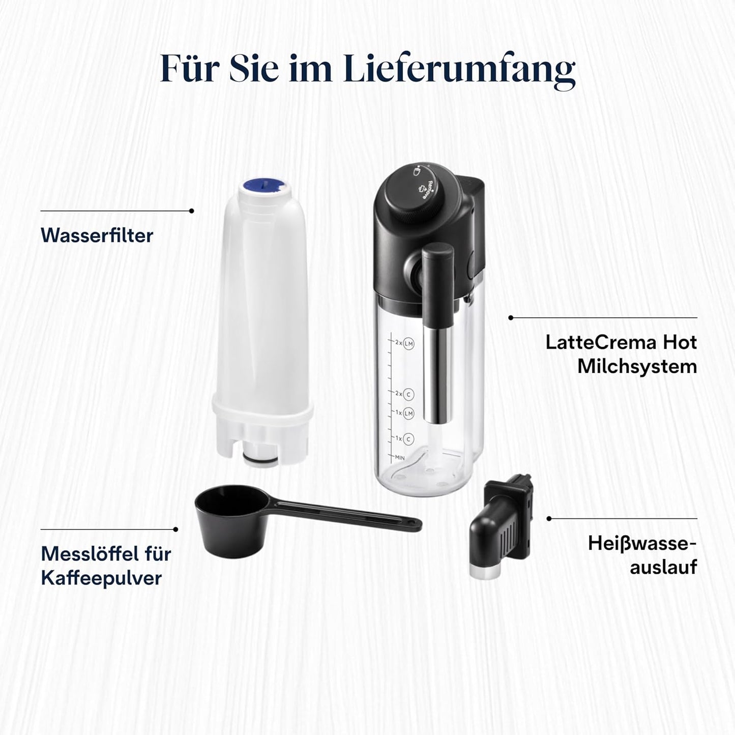 Magnifica Evo ECAM292.81.B: Kaffeevollautomat mit Milchkännchen. 7 Direktwahltasten für Cappuccino, Espresso & Kaffeespezialitäten, intuitives Bedienfeld, 2-Tassen-Funktion.Schwarz
