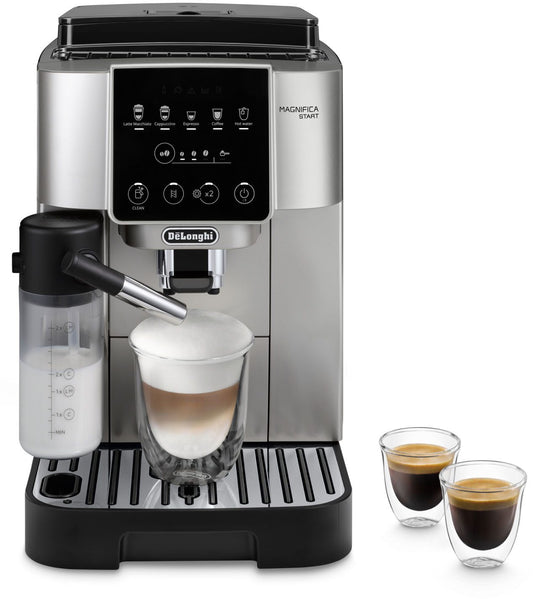 De’Longhi Kaffeevollautomat Start Milk ECAM220.80.SB, Milchkaraffe inklusive, Perfekter Cappuccino